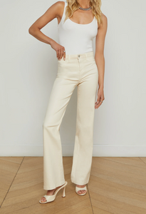 Clayton Coated Wide Leg Jean